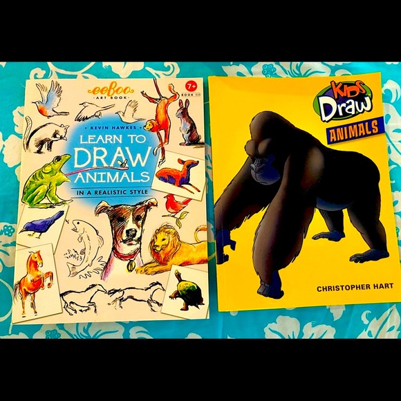 Other - DRAW ANIMALS Big Clean Art Books🦒 Brand New!